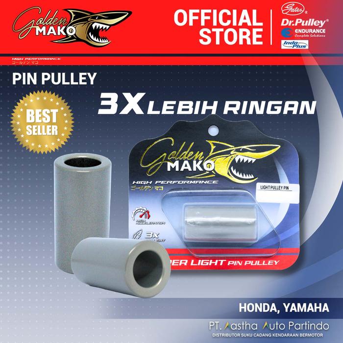 Gambar SUPERLIGHT PIN PULLEY/BOSHING RINGAN GOLDEN MAKO BEAT KARBU/BEATFI/GENIO/SCOOPYNEW/BEAT2020/VARIO125-160/PCXADV150-160/AEROX155/NMAX - BEAT KARBU dari Aastha Auto Partindo Kota Administrasi Jakarta Barat Tokopedia