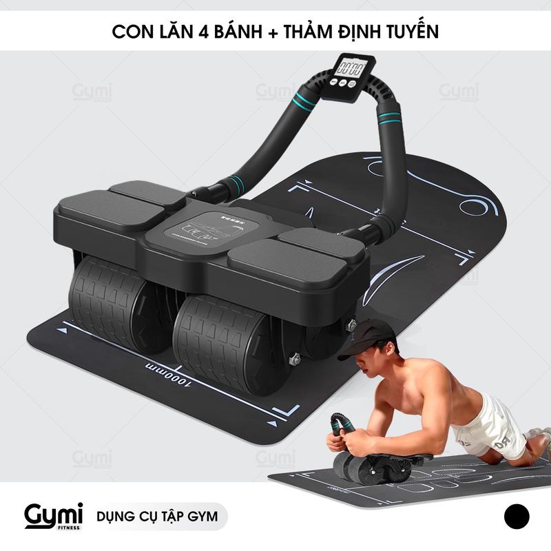 Con Lăn 4 Bánh Trợ Lực Tập Cơ Bụng Thế Hệ Mới Tập Bụng - Khuỷu Tay - Plank Tại Nhà
