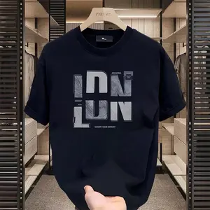 T-shirt Distro Trendy Lengan Pendek Bahan Katun Premium Sablon Digital Printing Pola Gambar Satu Sisi Depan Bagian Tengah Kaos Oblong Warna Hitam Putih Distro DEDFTX0010