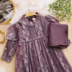 Aqila Kids Gamis Anak Usia 6bulan-6tahun Terbaru //Pakaian Anak Perempuan Terbaru //Baju Anak Dan Bayi Terbaru Muslim Dress Cewek Syari Setelan Wanita Katun