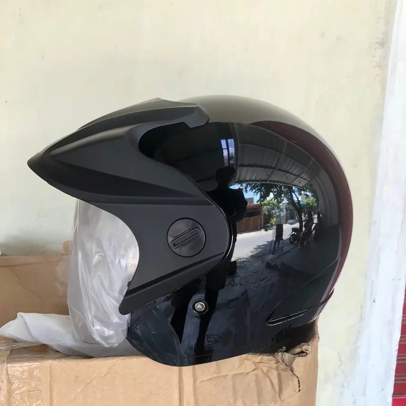 Helm Honda HMJ Original ￼Helmet Assy Half Face Hitam Honda Vario 150 eSP K59J 86100H04FA0 Motor Motorcycle 6