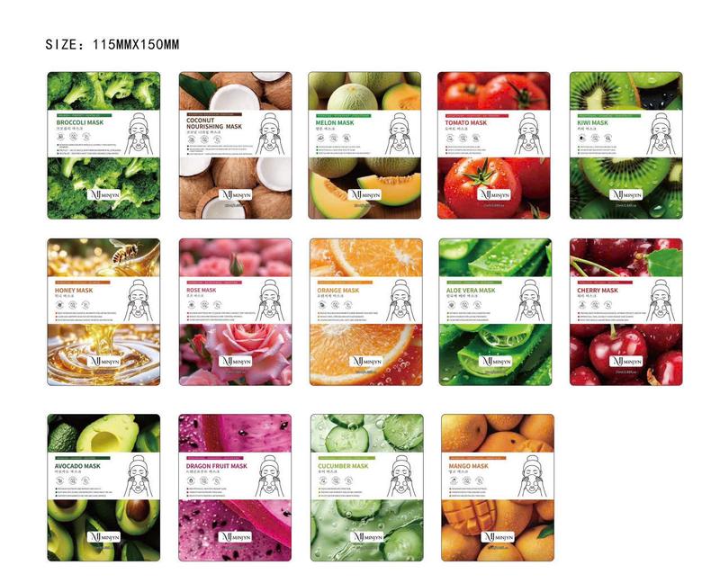 Mặt Nạ Hàn Trái Cây Tinh Chất Cấp Ẩm Mềm Mịn Dưỡng Da 18 Loại Sáng Da Đều Màu