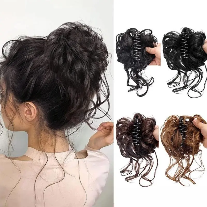 Tóc Giả Kẹp Tóc, Cindie, Hàng Mới Về, Tóc Giả Bồng Bềnh Mũ Đội Đầu Hoa, Kẹp Lấy Gợn Sóng Lớn, Tóc Nối Cho Phụ Nữ, Phụ Kiện Thời Trang
