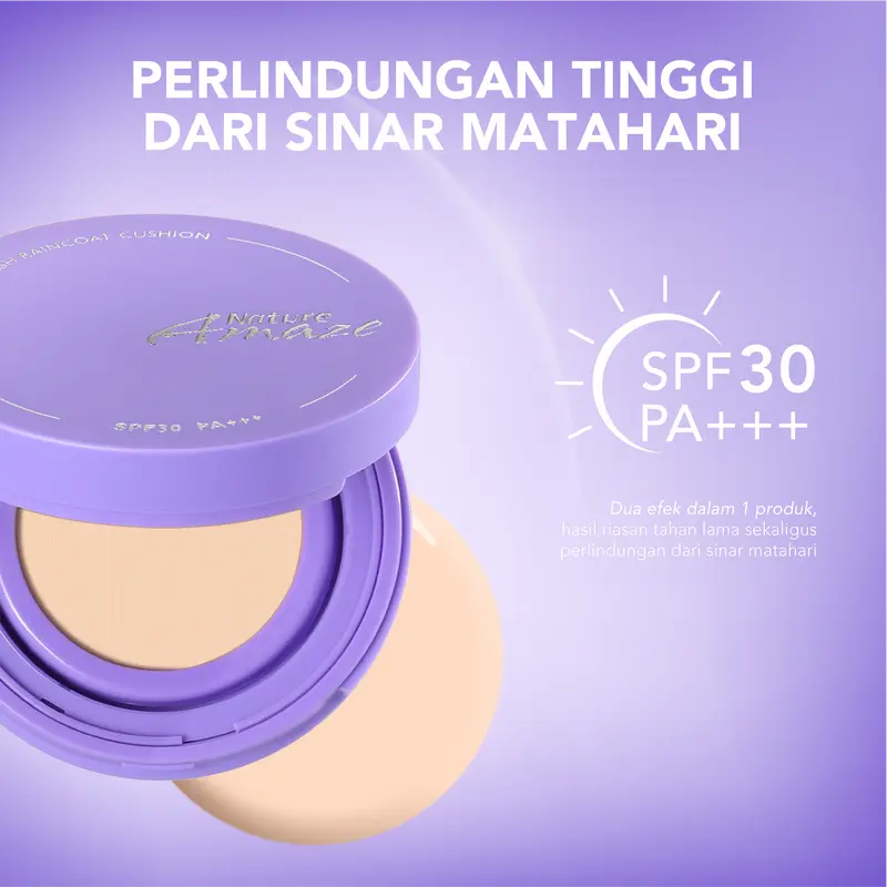 [3-day promotion] Only 100 pcs ! Korean Premium Natural Amaze Air Cushion Foundation 12g | 4-in-1: sunscreen, foundation, makeup setting, skin care | 24-hour long-lasting | Niacinamide + Vitamin C + Centella | acne-prone skin friendly | BPOM&Halal 3