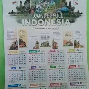 Kalender Dinding 2026 Aesthetic 1 Halaman - Geo Grafika