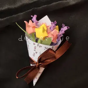 BUKET BUNGA KERTAS ORIGAMI MINI