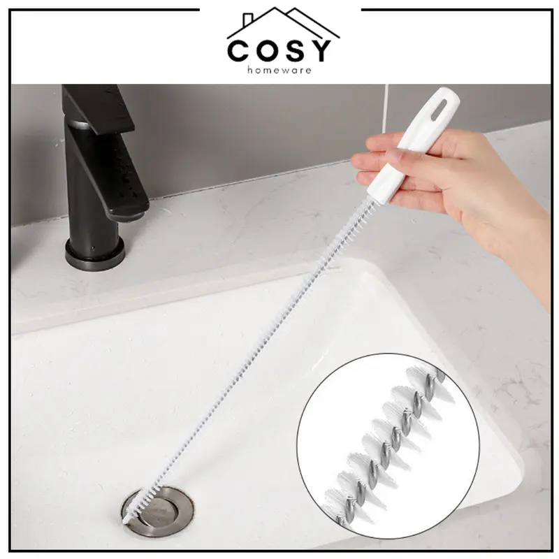 COSY Sikat Pembersih Saluran Pipa Air Wastafel Bahan Lentur / Kawat Pembersih Lubang Wastafel Logam 1