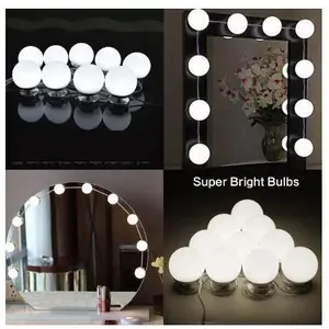(10 BOHLAM) LAMPU LED MEJA RIAS MAKEUP LED Vanity Bulbs Mirror Light Kit TUMBLR CERMIN KACA 3 WARNA
