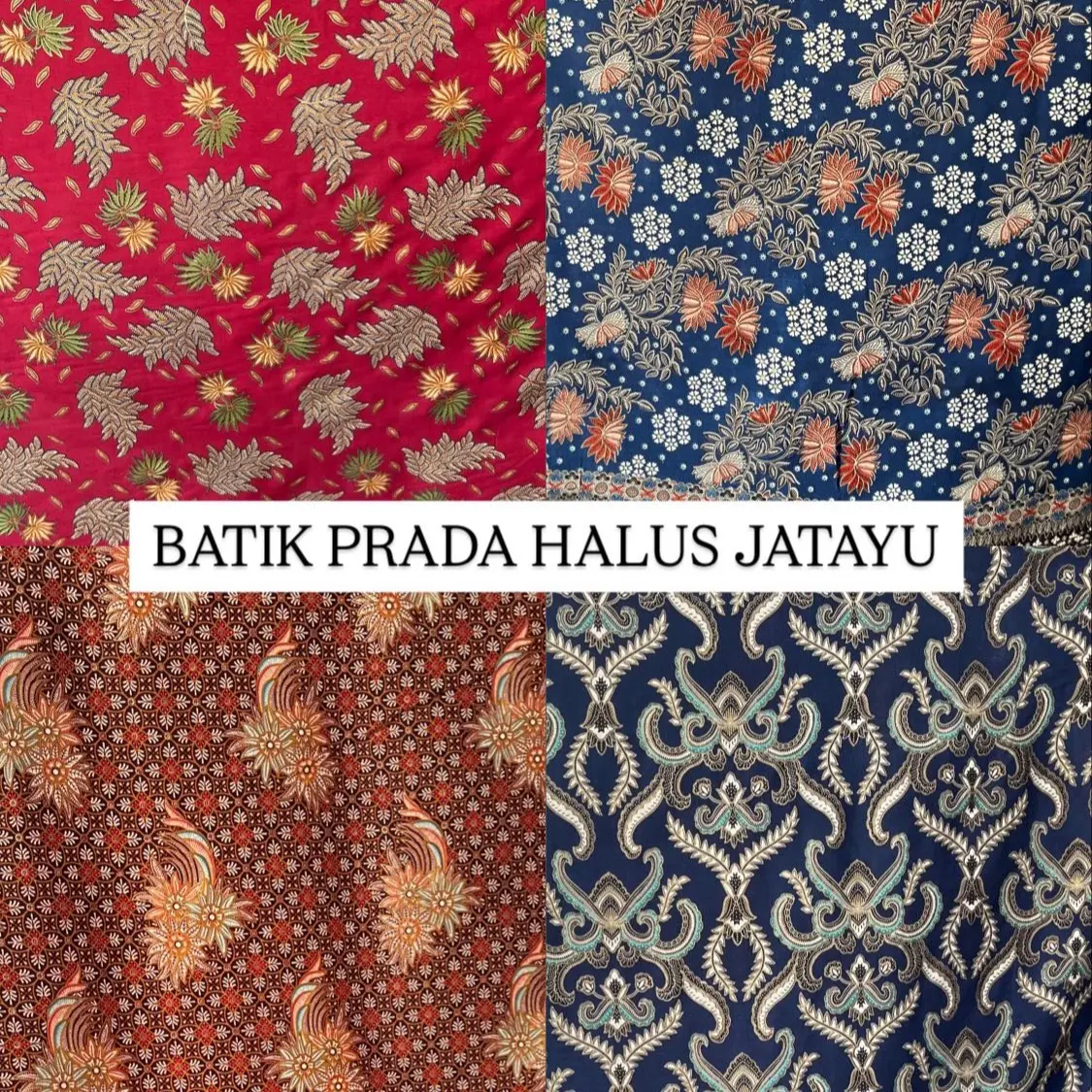 Kain Batik Indonesia - Harga Persetengah Meter (0.50cm) - Lebar Kiain 1.15 cm - Harga Termurah