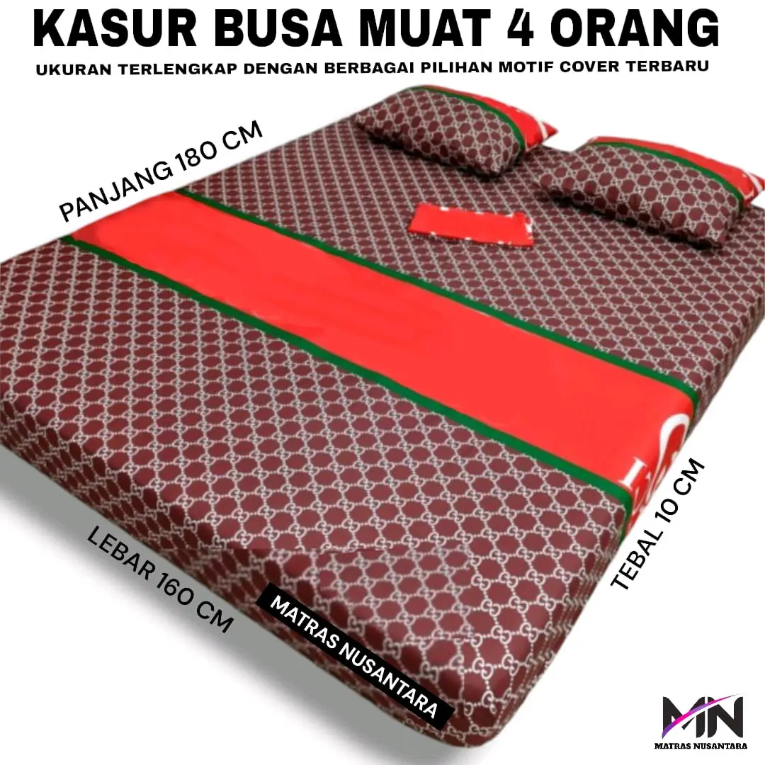 Kasur busa muat 4 orang uk 180x160x10 cm Matras