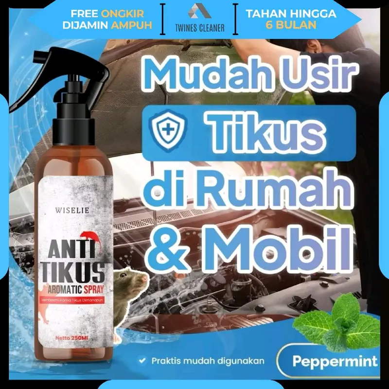 Aromatic Spray Anti Tikus Wiselie Semprotan Pengusir Tikus Alami Obat Pengusir Anti Tikus Ampuh dengan Formula Aromatic Spray Melindungi Rumah dari Tikus Cairan 0