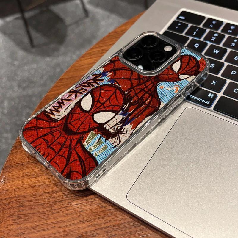 truyện tranh spiderman ls phù hợp với táo 17/16/15 promax từ hút vỏ 12 / 11 cứng xr sáng tạo chống rơi thủy triều