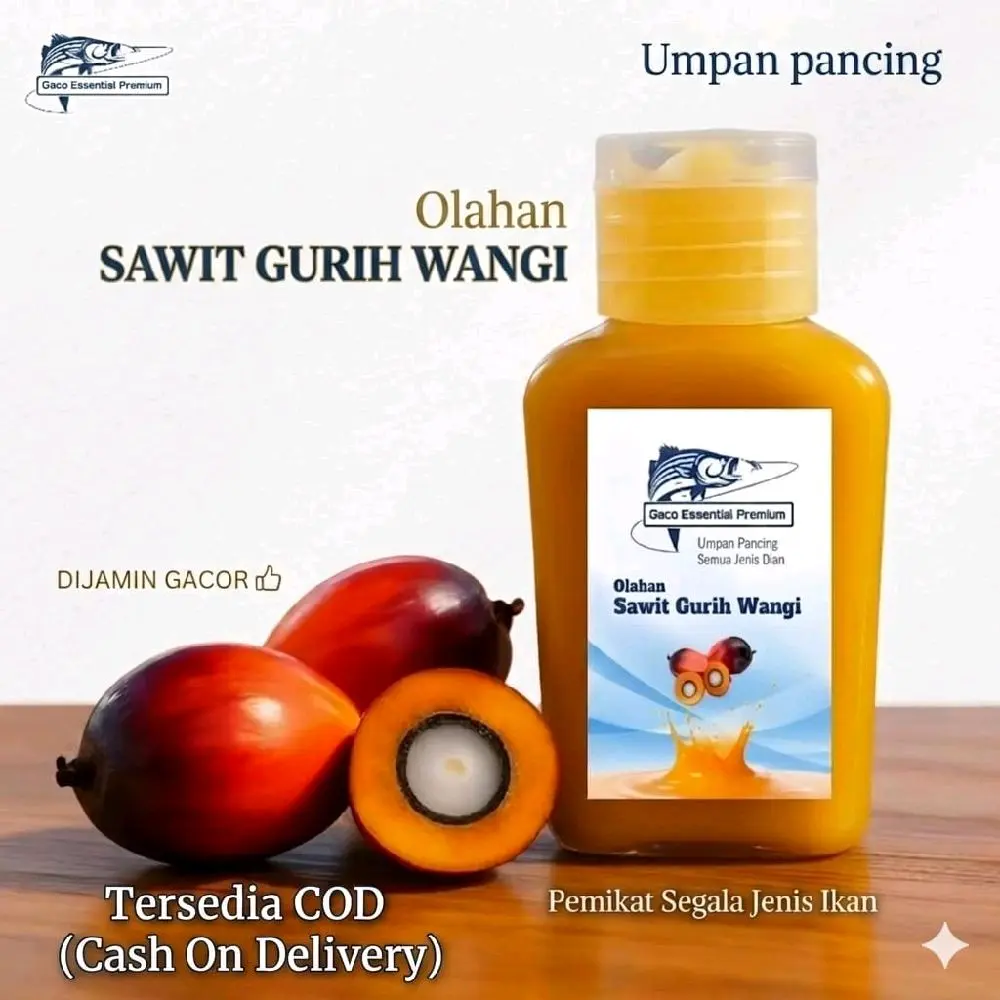 Gaco Essen Sawit Original 30 ml Anti Bincos - Umpan Pancing Olahan Sawit Gurih Wangi Pemikat Segala Jenis Ikan