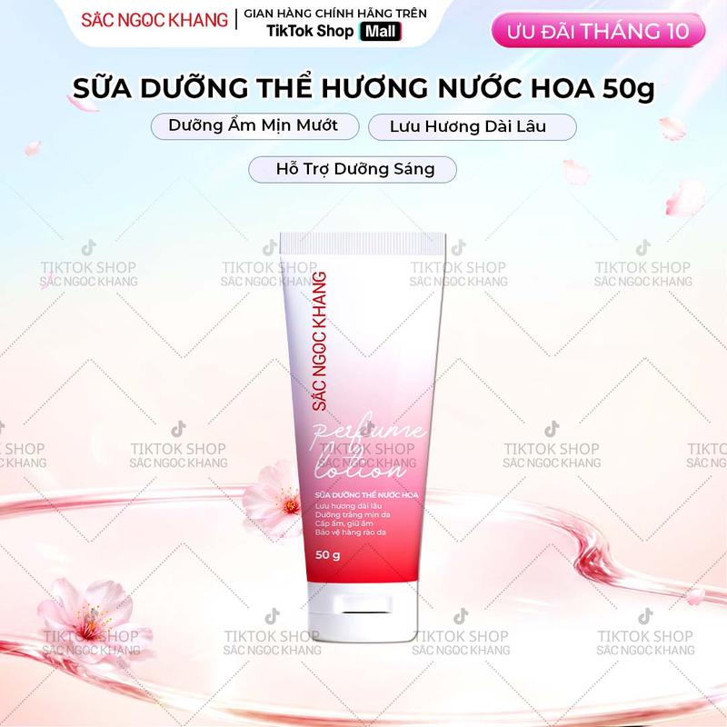 Sữa Dưỡng Thể Hương Nước Hoa Hỗ Trợ Cấp Ẩm Đều Màu Da 50g SẮC NGỌC KHANG - Gel Cream Hỗ Trợ Dưỡng Trắng 2PL