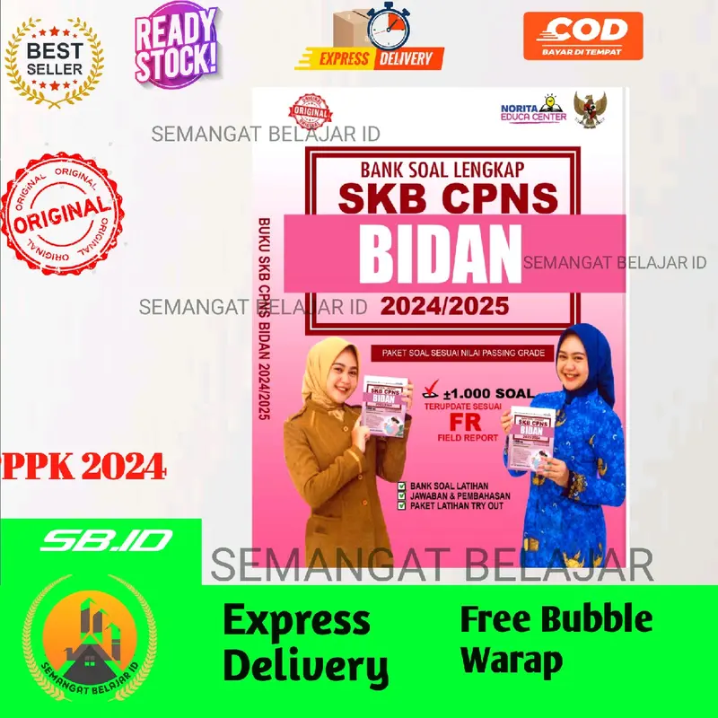 BUKU SKB CPNS BIDAN 2024 - 2025 LENGKAP SOAL DAN PEMBAHASAN SESUAI ISYUE KESEHATAN TERBARU DAN FR SKB CPNS 2024 1