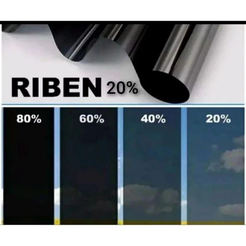 Stiker Kaca Film Jendela Rumah Mobil Gedung Hitam Riben Anti Panas Silau Lebar 150CM x 10CM 3