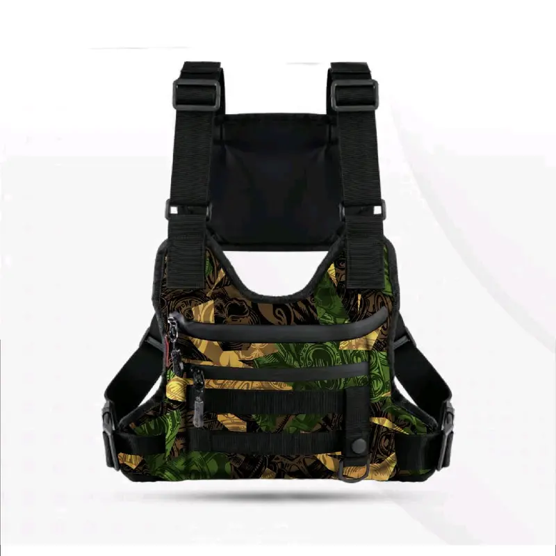 RASANTI DMAJ STORE Tas Dada Pria Motif Printing Bahan Kodura Casual Stylish dengan Tali Adjustable & Desain Eksklusif tasdadatermurah taskekinian 1