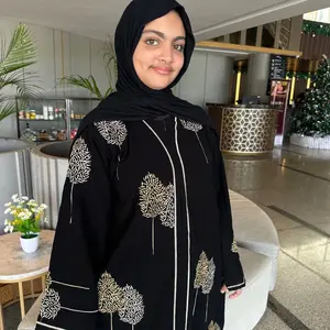 [ Amani ] KEMBAR MOM N KIDS Bordir Abaya Gamis Hitam Jetblack Remaja Kekinian Dewasa Busui Jumbo Bigsize Wanita Ready Siap Kirim Fashion Muslimah Turkey Umroh Haji Style