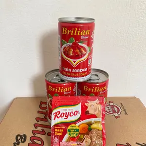 Brilian Paket 3 pcs Sarden Berilian Uk 155gr Dalam Saus Tomat Free Royco Rasa Sapi Makanan