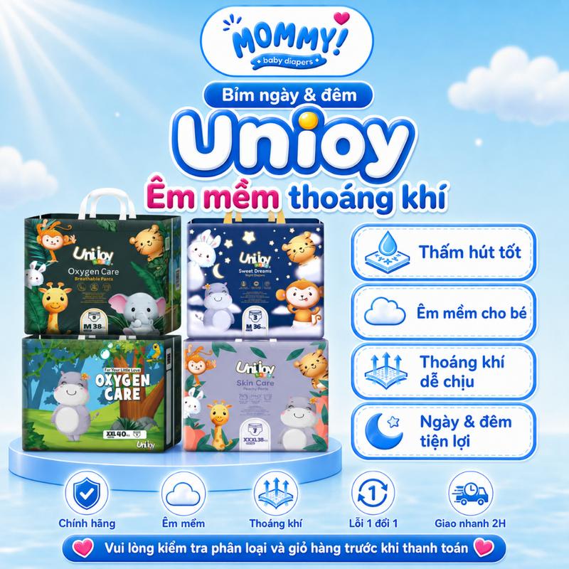 Tã/Bỉm Unijoy Oxygen, Skin Care, Sweet Dream size…