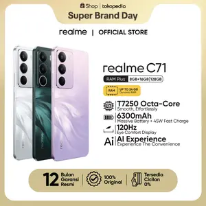 realme C71 8GB+128GB* | 6300mAh Massive Battery & 45W Fast Charge | 120Hz Eye Comfort Display | AI Experience | NFC
