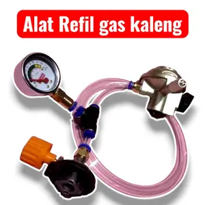 Alat Isi Ulang Gas Portabel Alat Reffil Isi Ulang Gas Kaleng Full Set Khusus Langsung Pake