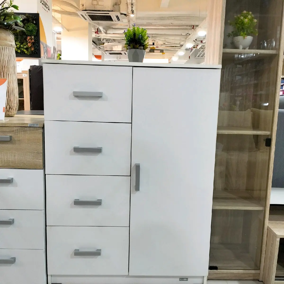 CHEST 4 DRAWERS 1 DOOR KABDRUP SCANDIA LVL21