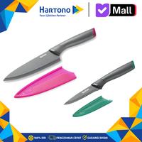 Gambar Tefal Fresh Kitchen Pisau Dapur Professional Stainless Steel Set 2Pcs Paring 9cm + Chef 15cm Knife K122S205 dari MyHartono Kota Administrasi Jakarta Selatan 1 Tokopedia