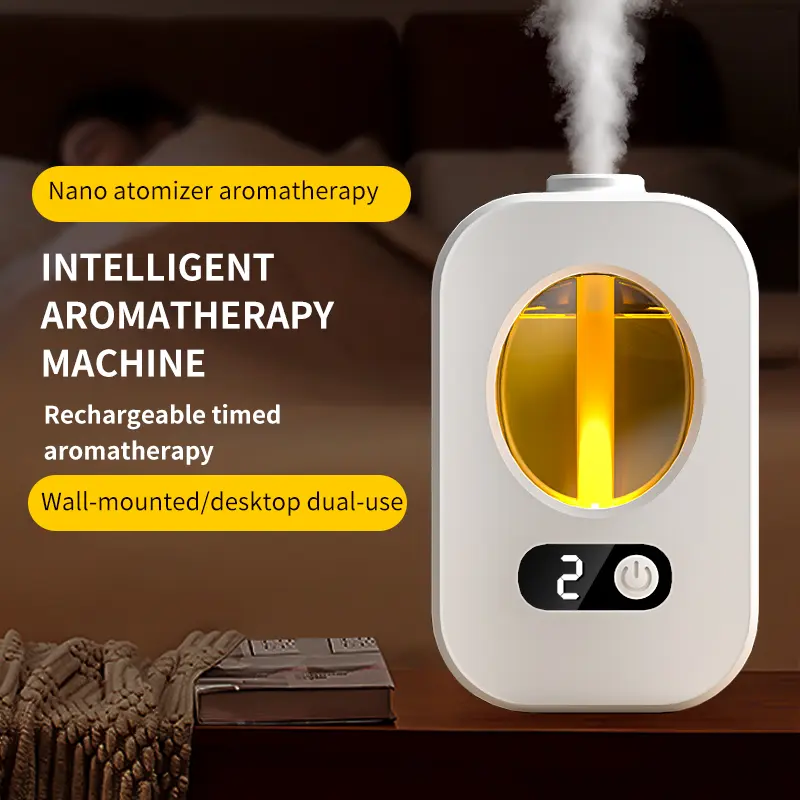 Smart aromatherapy machine automatic fragrance sprayer high-end household freshener toilet deodorant charging fragrance + essential oil refill