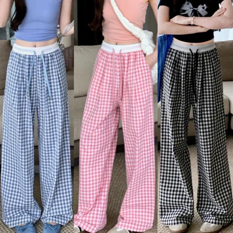 Celana Kulot Wanita Motif Kotak Kotak Kekinian – Bahan Adem & Nyaman Dipakai Sehari-hari – Kulot Kotak Kotak Premium Korean Look Stylish – Celana Casual Trend 2025 High Waist Modis untuk Hangout & Kerja