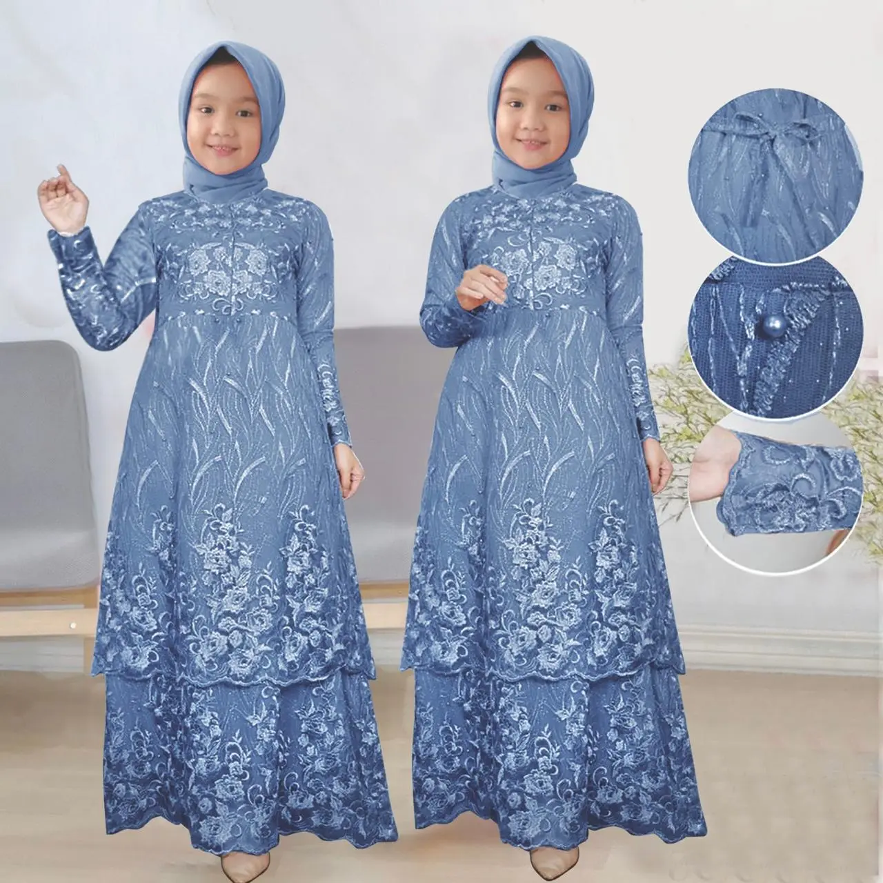 KID VIRA (3-16TAHUN) GAMIS MUSLIM ANAK DRESS ANAK MUSLIM MAXI VIRA GAMIS LEBARAN GAMIS PESTA GAMIS KONDANGAN DRESS ANAK