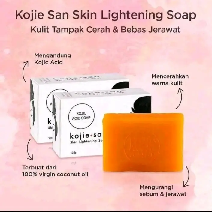 [PAKET ISI 3 PCS] Sabun Kojie san skin Lightening Soap Pencerah Wajah KOJIESAN (30ribu dapat 3pcs) Mencerahkan kulit menghilangkan flek hitam 65gr 3