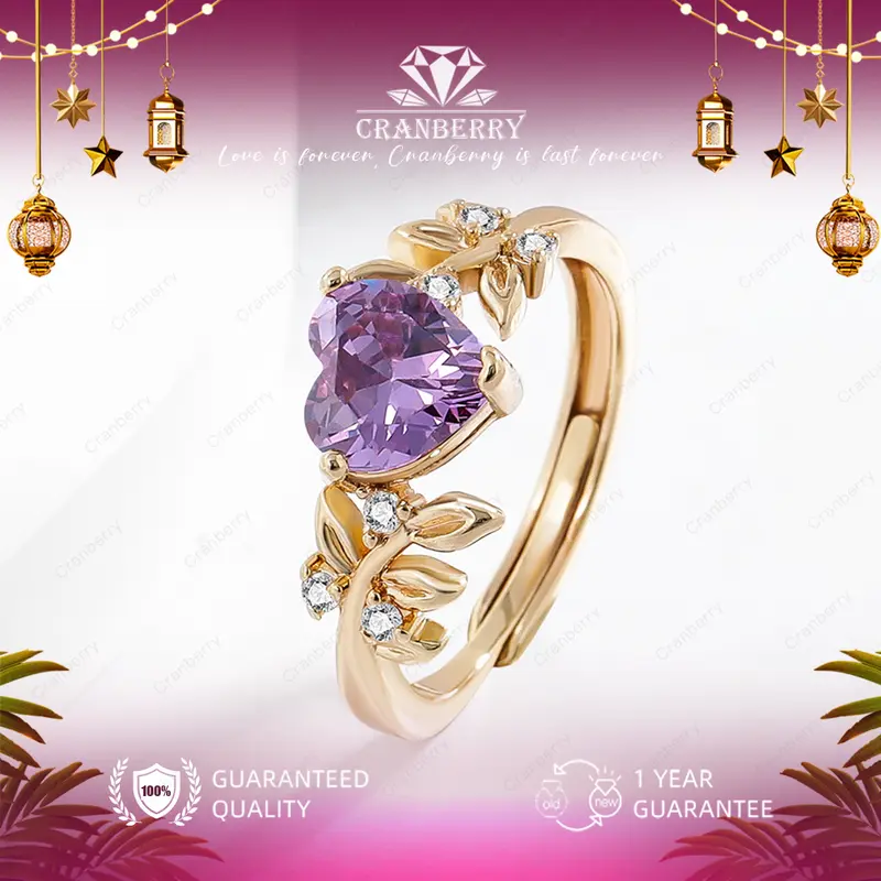 OS1-R98 Cincin wanita elegant high quality Cranberry Jewelry original store cantik elegan lapis anti karat anti luntur anti berubah warna garansi 1 tahun Free Box R98 COD 0