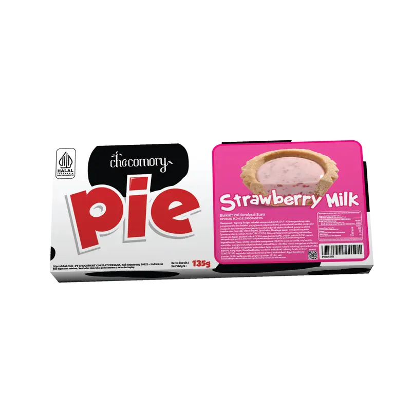 Chocomory Strawberry Milk Pie isi 5 135g 1