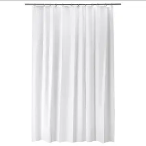 Shower Curtain 18x18 putih / tirai kamar mandi putih /gorden Termurah -