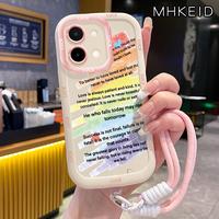 Gambar MHKEID Casing Hp untuk VIVO Y28 2024 Case Pola Teks Silikon Softcase kepulan krim Kesing Tali gantung Gelang Casing - Gaya1, VIVO Y28 2024 dari MHKEID MALL Kab. Tangerang 4 Tokopedia