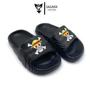 Sandal Anak Motif One Piece Slip On Terbaru Lentur Anti Licin, Nyaman Dipakai Sehari-hari