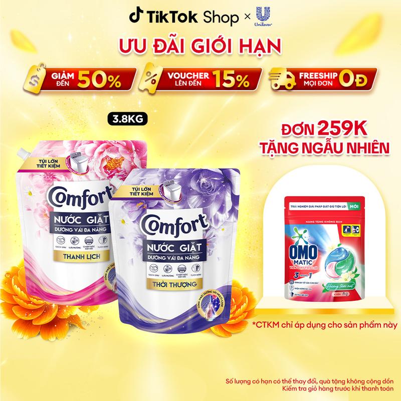 Nước Giặt Comfort Dưỡng Vải Đa Năng 3.8KG [1]