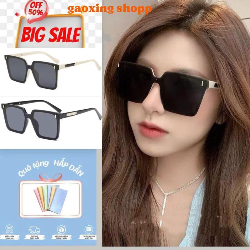   SALE LỚN THÁNG 12  Mắt Kính Thời Trang Nam Nữ Gọng Vuông Có Bản Lề Kim Loại Chống Tia UV Chống Chói Kính Mắt Cho Mọi Phong Cách Hiện Đại 