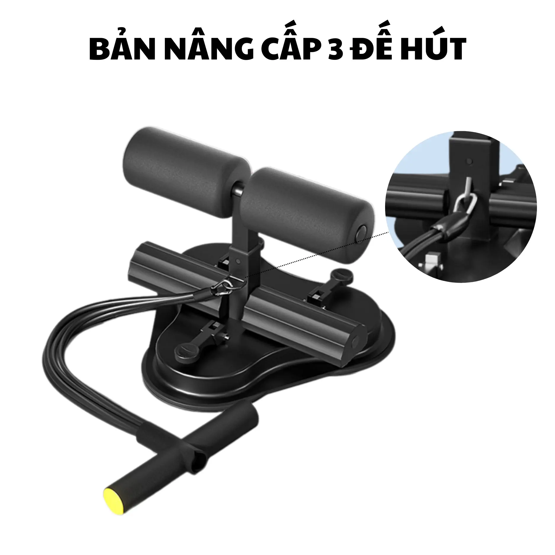 Bản Nâng Cấp 3 Đế Hút - Đen