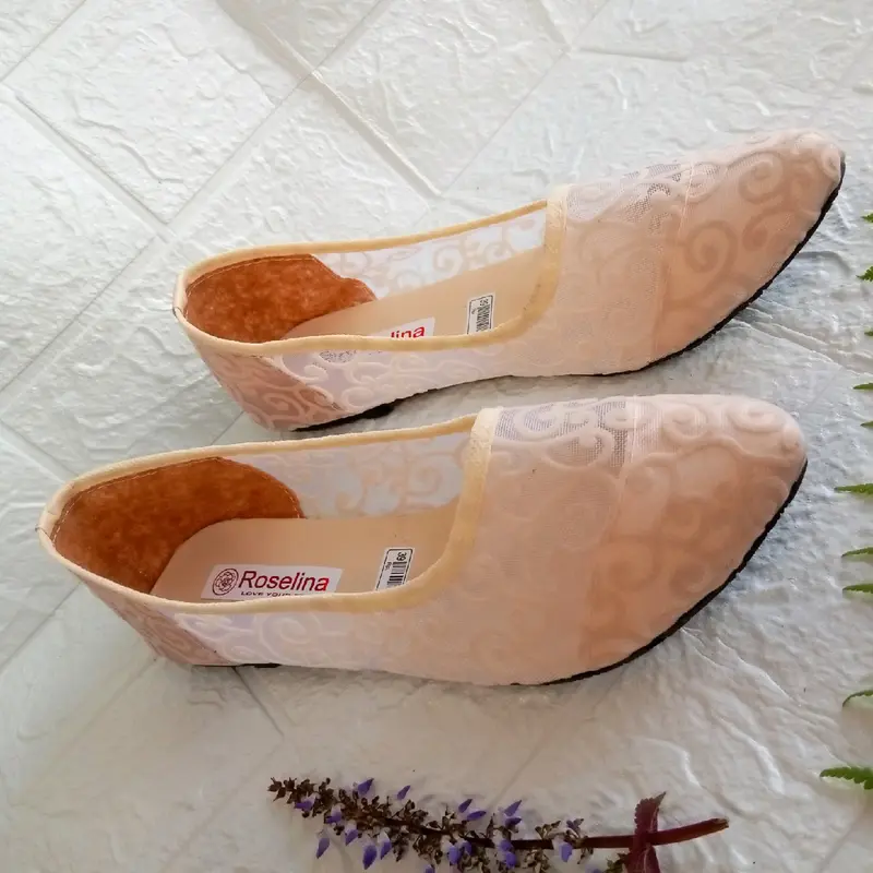 Flatshoes Sepatu Wanita - Flatshoes Jala Brukat 2