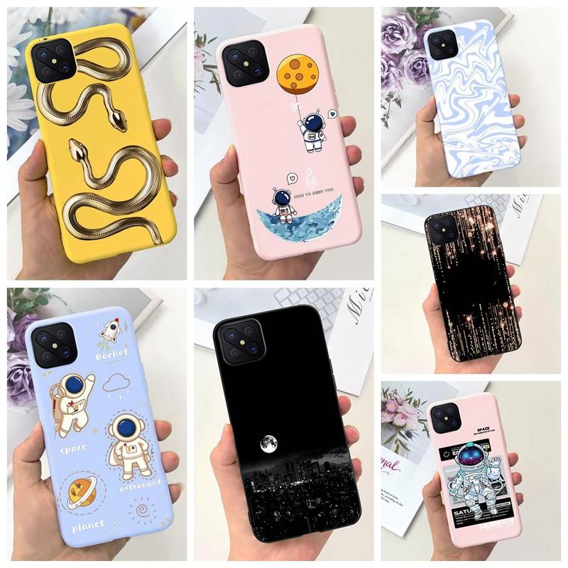 Ốp Lưng Oppo Reno4 Z 5G CPH2065 Thiết Kế Thời Trang Thẩm Mỹ Hoa Và Bướm Dễ Thương Với Họa Tiết Phi Hành Gia Ốp Lưng Sốc Mềm Thích Hợp Cho Ốp Điện Thoại Oppo Reno 4Z 5G Ốp Lưng