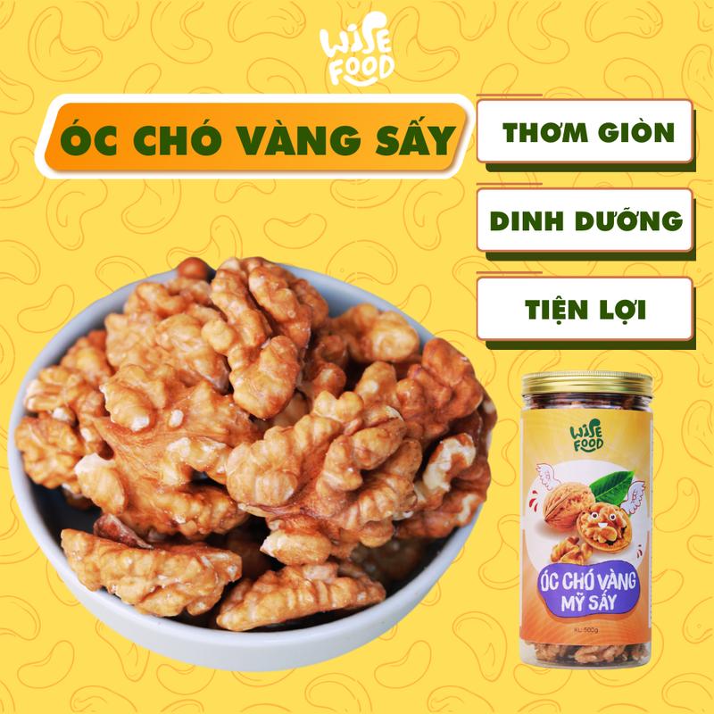 Nhân Óc Chó Vàng Mỹ Sấy WISE FOOD 500g