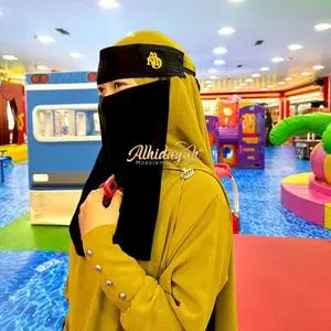 Niqob PLAT AH | Matt Sifon Silky dan Jettblack Premium | Niqab Bandana Cadar Wolfis Terbaru