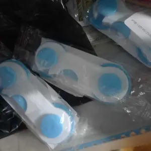 LAKOE Baby Safety Lock Kunci Pengaman Pintu Laci/Kunci Lemari Pakaian Kulkas Baby Safety Lock Bayi Blue White