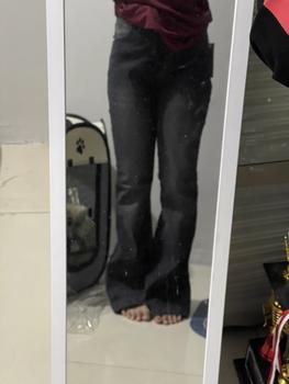 Product Review of ORE - CZ 930 Size 27-34 - Highwaist Strecht Cutbray Jeans Vintage Black Washed Slim-fitting Celana Kaki from K** 1