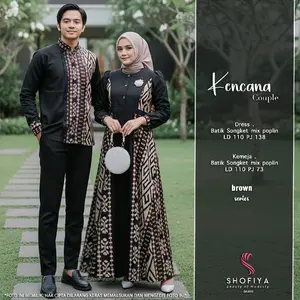 Kencana Batik Couple Dress dan kemeja