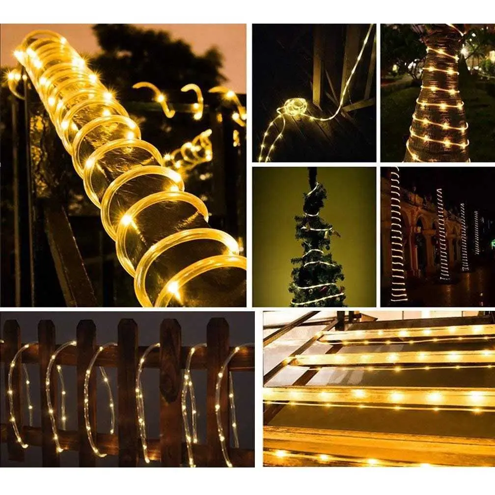 ANBLUB Lampu Hias String Lights Solar Power Waterproof 100LED 12m - LISM-10 Baterai