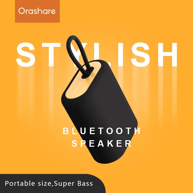 【Hot sale】Orashare BS01 Bluetooth Speaker Hi-Fi Stereo Stylish TWS Portable Speaker 1200mAh