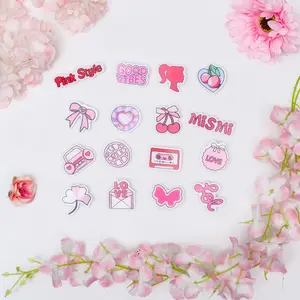 Mismi Cute Badge Pin Aksesoris Tas Hiasan Akrilik Bros Korean Style Pink Series - BP2